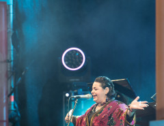 Первый день Московского джазового фестиваля - Мариам Мерабова и Евгений Маргулис в Саду Эрмитаж