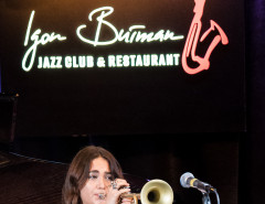 Участницы XI Международного фестиваля "Будущее джаза" в клубе Игоря Бутмана