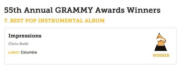 Крис Ботти (GRAMMY Awards 2013) представит свой "золотой" альбом 22 марта в ММДМ
